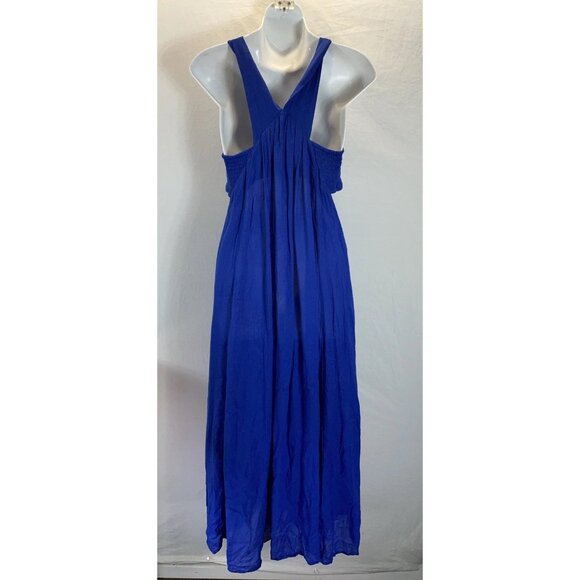 Anthropologie Royal Blue Cut out Maxi sun Dress Blue Size XS Resort‎ Beach party - Picture 2 of 7